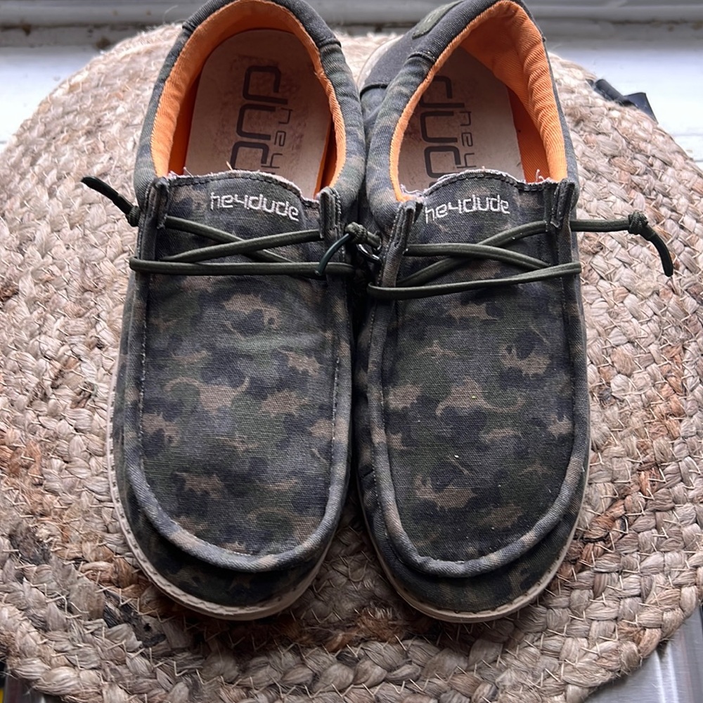 Hey Dude Kids 
Wally Camo retail $59,99
